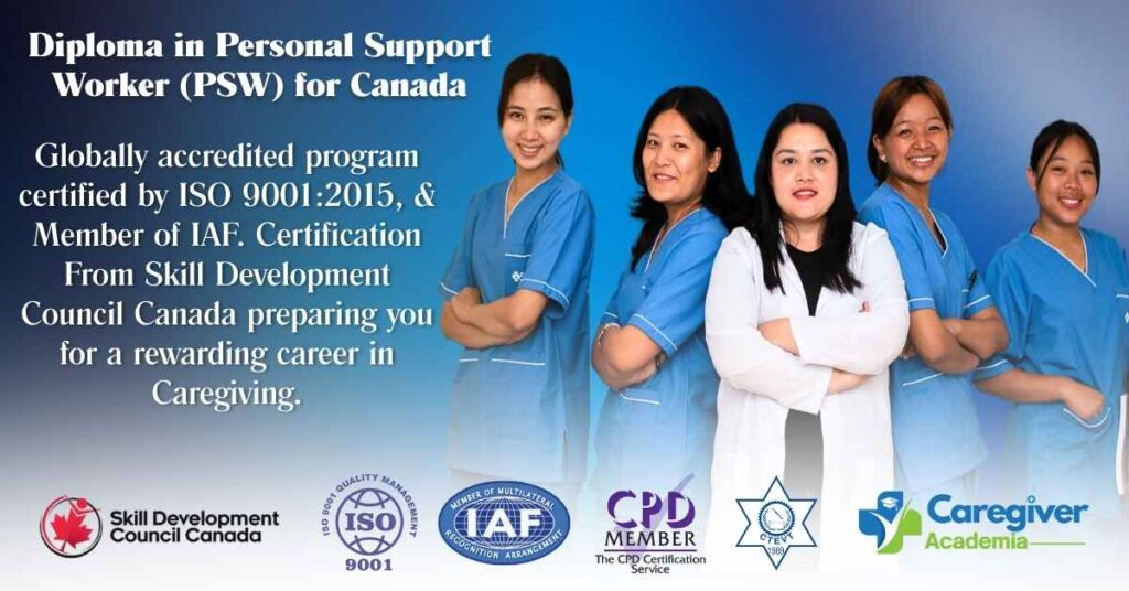 Diploma Personal Support Worker PSW Canada Course Butwal